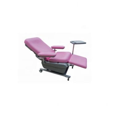 China Modern Pink Hospital Dialysis Relining Electric Chair Patient Treatment Used Blood Donation Chair For Sale for sale