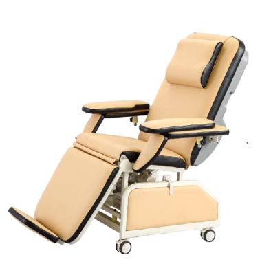 China Modern Hand Adjustment Chair Hospital Electric Adjustable Cheap Blood Donation Dialysis Treatment Chair For Sale for sale