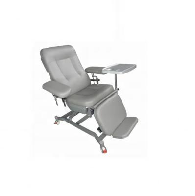 China Modern Hot Selling Iron Jet Hospital Simple Blood Donation Electric Fixed Height Type Clinic Material Simple Chair for sale