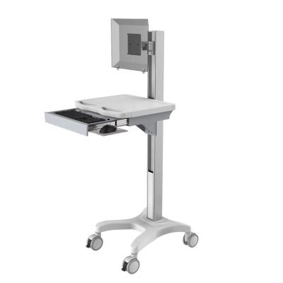 China Hospital Clinic Made In China Trolley For Laptop With Lift Track Hospital Trolley for sale