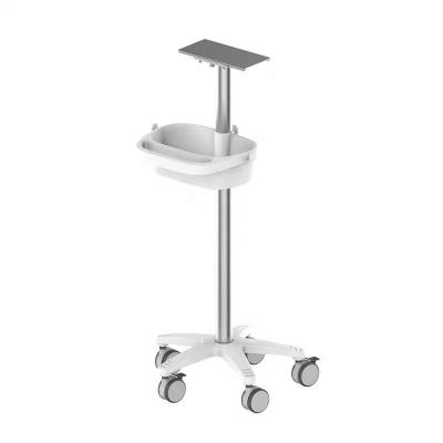 China Hospital Clinic Rolling Rack Stand For Patient Mobile Trolley With Fix Height For Medical Devices Hospital Furniture for sale