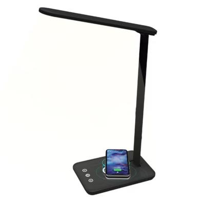 China 2022 Modern Popular Gift Desk Lamp Wireless Charging Led Touch Control Table Lamp With Fast Wireless Charger For Phones for sale