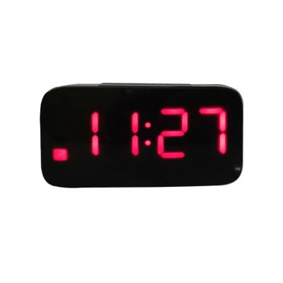 China Calendars Voice Control USB Charging Time Date LED Display Digital Table Alarm Clock for sale