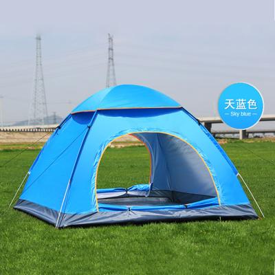 China UV-Resistant Automatic Pop Up Outdoor Family Camping Tent 1 2 3 Multiple 4 Person Models Easy Open Camp Tents Ultralight Instant Shade for sale