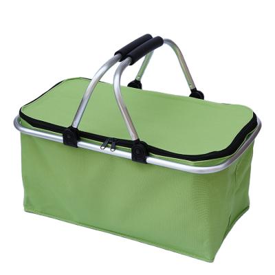 China Who respects the environment. Durable.insulated Collapsible Picnic Tote Cooler Bags Custom Insulated Folding Basket Lunch Bags HA-038 for sale