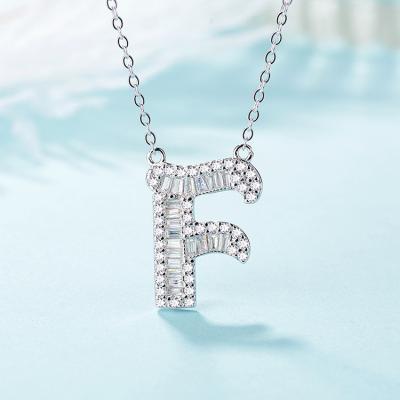 China Hypoallergenic S925 Sterling Silver Rose Heart Initial Letter Pendant Necklaces for Her Mothers Day Christmas Birthday Gifts for Women for sale