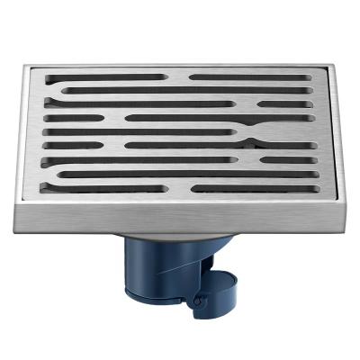 China Toilet Bathroom Accessory 304 Stainless Steel Floor Drain Sewage System Sustainable Square Shower Drain for sale