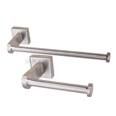 China Durable Design Seat Square Towel Rack Stainless Steel Bathroom Accessories Tissue Paper Holder for sale