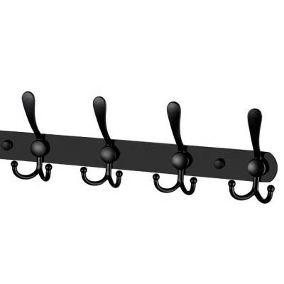 China Wall Stored Clothes Storage Hanger Stainless Steel Hook Aluminum Alloy Metal Coat Racks For Bathroom for sale