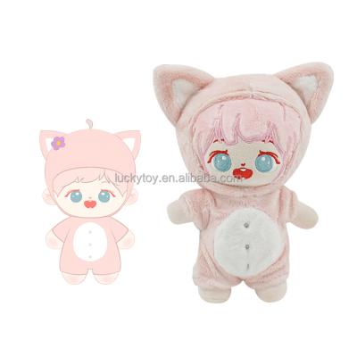 China Decoration 20cm stuffed kpop plush dolls toys soft custom baby idol plush doll toy maker custom made for sale