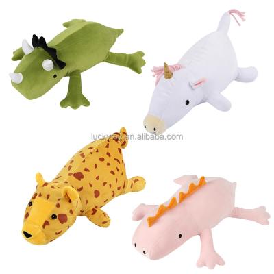 China Decoration Yangzhou Dinosaur Soft Stuffed Plush Toy Pillow Custom Weighted Wholesalers for sale