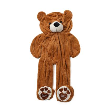 China Decoration Different Size Teddy Bear Animal Large Unstuffed Plush Skins Without Filling Soft Toy Teddy Bear Animal Skin Plush Toys for sale