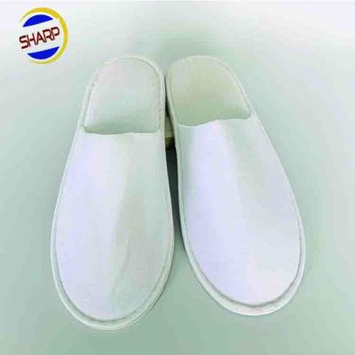 China Disposable Slippers Personalized Disposable Hotel Slippers /cover White Toe Slippers for sale