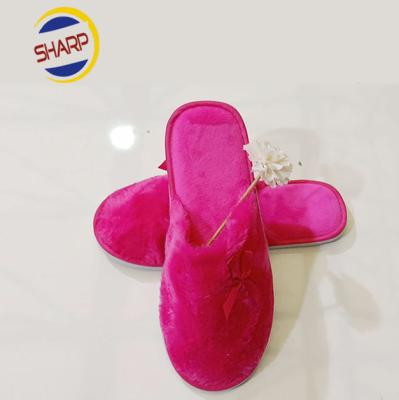 China Disposable Toe Slippers Wholesale Hotel Washable Warm Cotton Narrow for sale