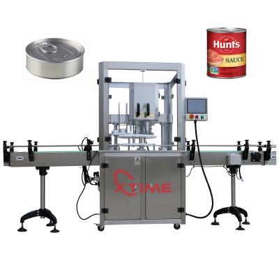 China Automatic Food Lid Sealing Machine Can Sealing Machine Box Seamer For Pet Box for sale