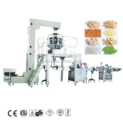 China Beverage Canned Food Automatic Nuts Dry Fruit Weighing Packaging Filling Machine for Cans, Bottle, Jar, Box, Cup Packaging for sale