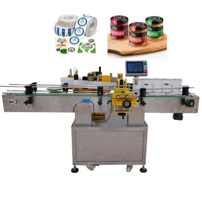 China Automatic Food Sticker Labeling Machine For Bottles Two Sides Labeling Machine for sale