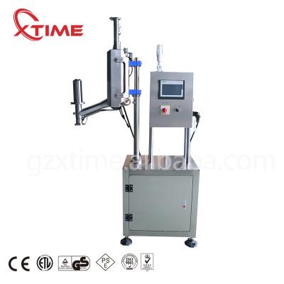 China High quality food nitrogen flusher round tin can sealing machine, vacuum can seamer machine for sale