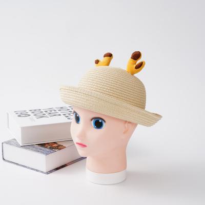 China Custom Picture Wholesale Kids Straw Hat Ear Hat for sale