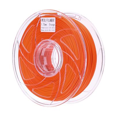 China FDM 3D Printer Professional filament 1.75mm filament 1.75mm petg filament 1kg impresora 3d printer filament petg ORANGE for sale