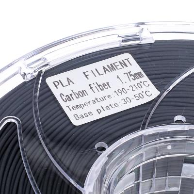 China FDM 3D printer High Quality Black carbon fiber pla 3d filament 1.75mm large intensity for 3d printer for sale