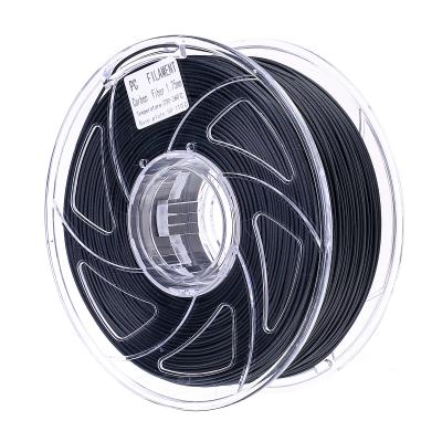 China FDM 3D Printer Black Carbon Fiber 3d Filament PC 1.75mm High Intensity For 3d Printer for sale