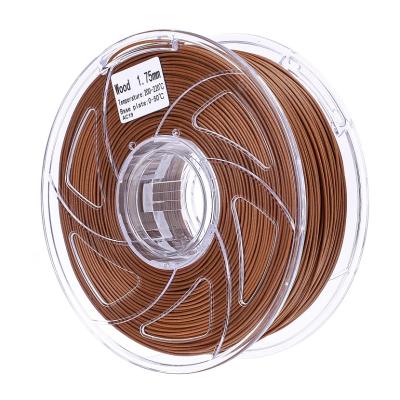 China FDM 3D Printer 2021 Good Price Dark Wooden Filament 3D Wood Filament 1.75mm Pla Filament 1kg Wood 1kg RoHS Certificate for sale