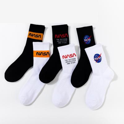 China Factory Wholesale Price QUICK DRY Knocks Logo Customize Cotton Unisex Casual Fashion Sock NASA Knocks for sale