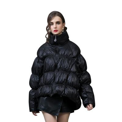 China Waterproof 2021 winter new brand down jacket women fashion loose big white duck down women coat design plus size coats for sale