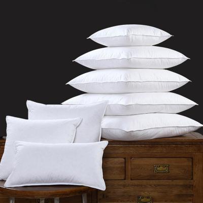 China Home Decoration Customized Anti-Static Sofa Bed Feather Cushion Duck Feather Down Pillow Goose Inserts White Five Star Pillow Core Inserts for sale