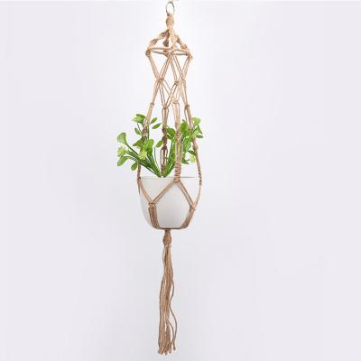 China Classic Geometric Plant Hanger Flower Pot Holder Plant Hanger Handworked Promotion Hanging Baskets Hanging Planter Basket for sale