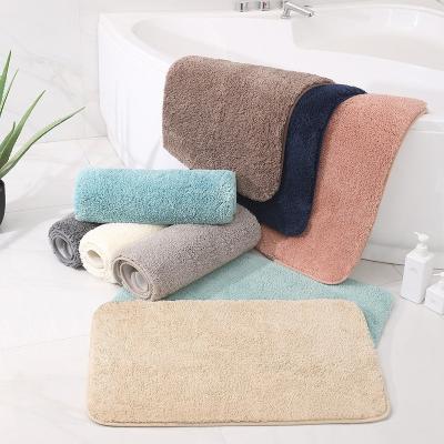 China Luxury Bath Mats Rug by Mat Design Machine Washable Shaggy Nature Bathroom Simple Viable Bathroom Covers for Bathroom for sale