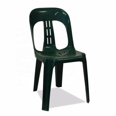 China MULTI-COLORS WHITE OUTDOOR ARMLESS PLASTIC STACKING CHAIR for sale