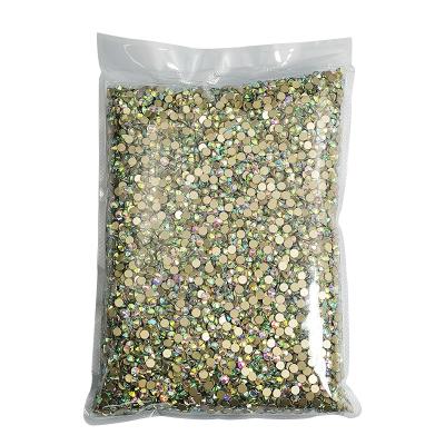 China Nail Art Rhinestones High Quality Flatback Nail Art Rhinestones Crystals Non Hotfix Durable Glitter Rhinestones For Wedding Decorations for sale