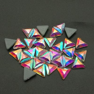 China Wholesale Non Hot-fix Rhinestone Nail Mixed Form Hot Press Glass Flatback K9 Crystal AB Rhinestones For Clothes Ornament for sale