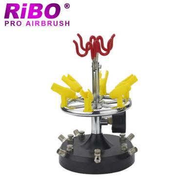 China Support Professional Airbrush Pens RIBO Airbrush Holders with 6 Branch Air Valves for sale