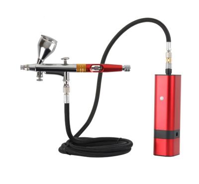 China Hot Selling Mini Variable Airbrush Kit Dual Makeup Action Cup For Art Painting Tattoo Cake Decoration for sale