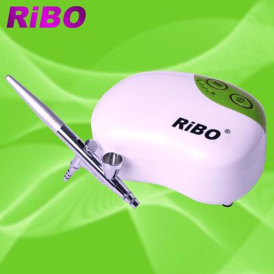 China Makeup Nail Art Cake Decorating Body Art Craft HT-11 RIBO 6 Color Primer Paint Set Smaller Kit Wholesale Airbrush Makeup System makeup for sale