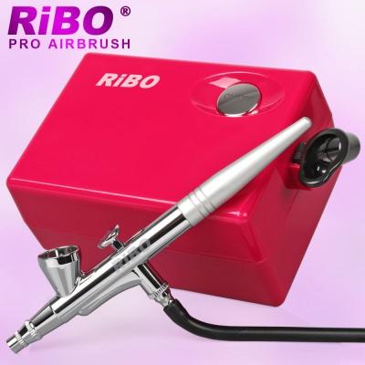 China MakeupTemporary Tattoo Cake Decorating Craft Nail Art Airbrush Spray Gun Makeup Set with Mini Compressor for Cake Nail Opener Sewing for sale