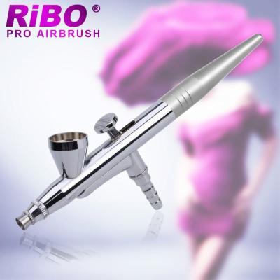 China Single Action Nail Art Aerograph Facial Airbrush For Cosmetic Makeup Salon Face Body 0.2mm 0.3mm 0.5mm for sale