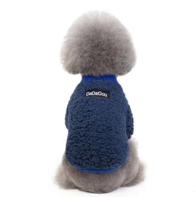 China Viable Stocked Luxury Classic Soft Fleece Designers Winter Dog Clothes for sale