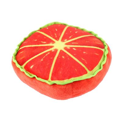 China Factory Direct Selling Stuffed Simulation Viable Watermelon Strong Bite Heavy Duty Dog Toy for sale