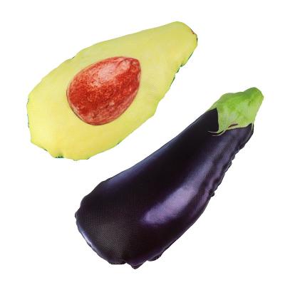 China New Viable Simulation Eggplant Vocal Avocado Molar Teeth Bite Resistant Dog Toy for sale