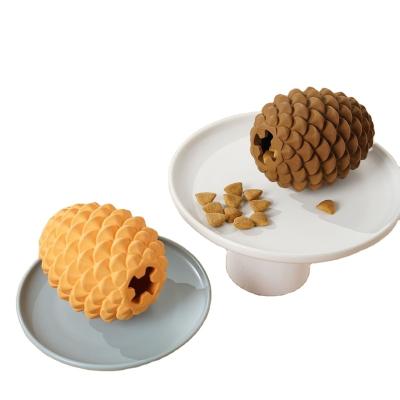 China Viable Hot Sale Dog Food Puddle Rubber Ball Bite Resistant Tooth Cleaning Toy Ball Dog Toy for sale