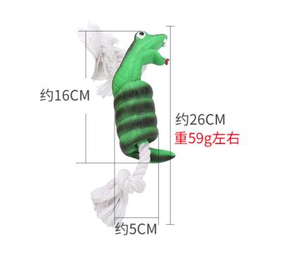 China Toy Viable Bite Resistant Dog Teeth Cleaning Toy Molar Pet Bite Snake Interactive Latex Training for sale