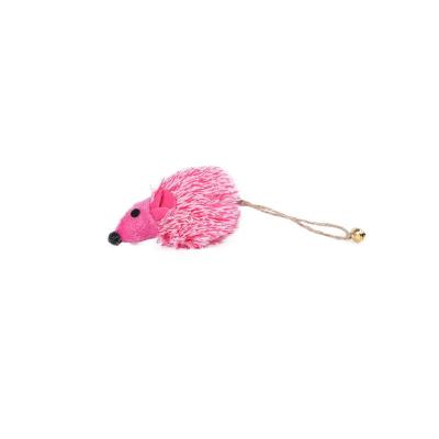 China New Viable Plush Sisal Mouse Cat Teasing Throwing Toy for sale