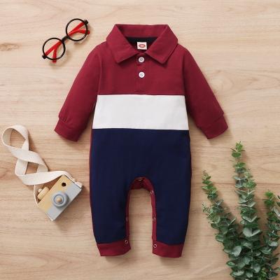 China Long sleeve boutique spring autumn boys clothes stand up collar romper cotton casual boys clothing overalls for sale