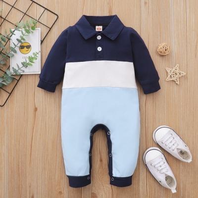 China Long sleeve boutique spring autumn boys clothes stand up collar romper cotton casual boys clothing overalls for sale