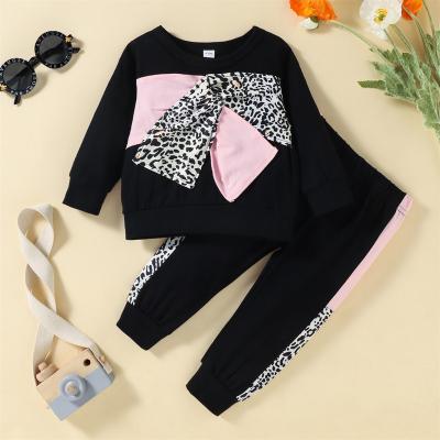 China Casual Baby Clothes Outfits Cotton Leopard Tops+trousers 2PCs Newborn Boys Clothing Set for sale