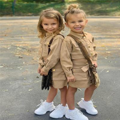 China Spring Autumn Children Kids Clothing Set Casual Girls Long Sleeve Jacket Skirts Outfits 2pcs for sale